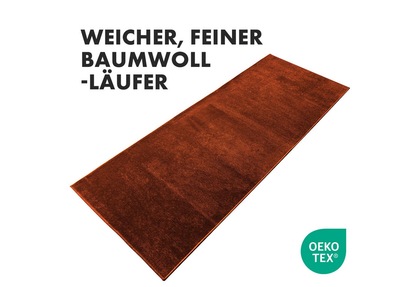 Karat Teppich Läufer auf Maß Azade, Hochwertige Jacquard Weberei, Erhältlich in vielen Farben – Bild 4 von 5