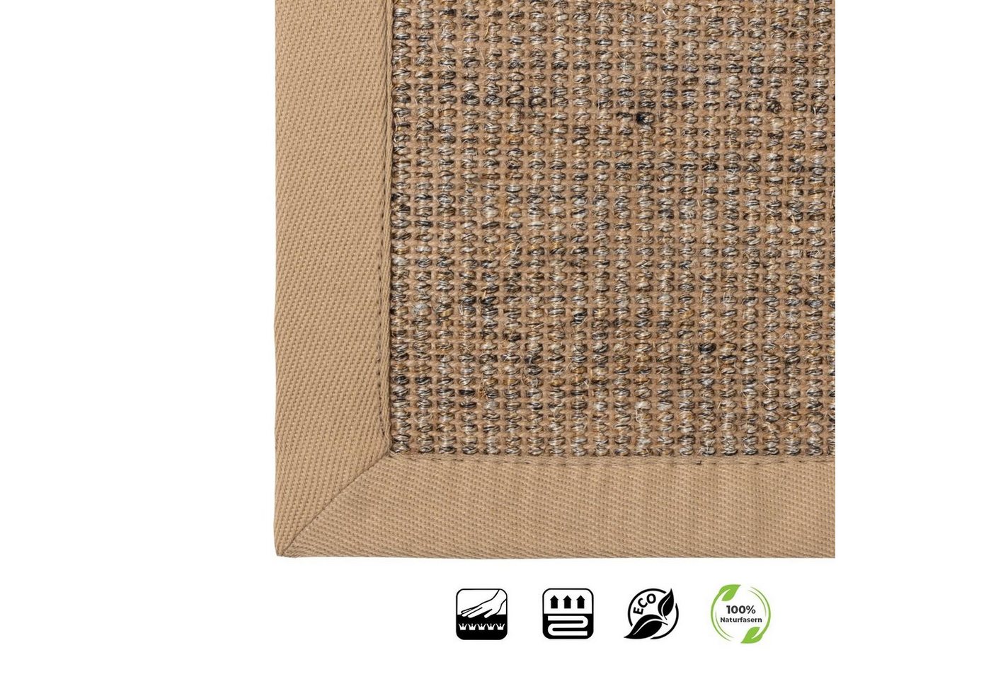 Karat Teppich Sisal-Teppich, Aus Naturfasern gefertigt – Bild 3 von 5