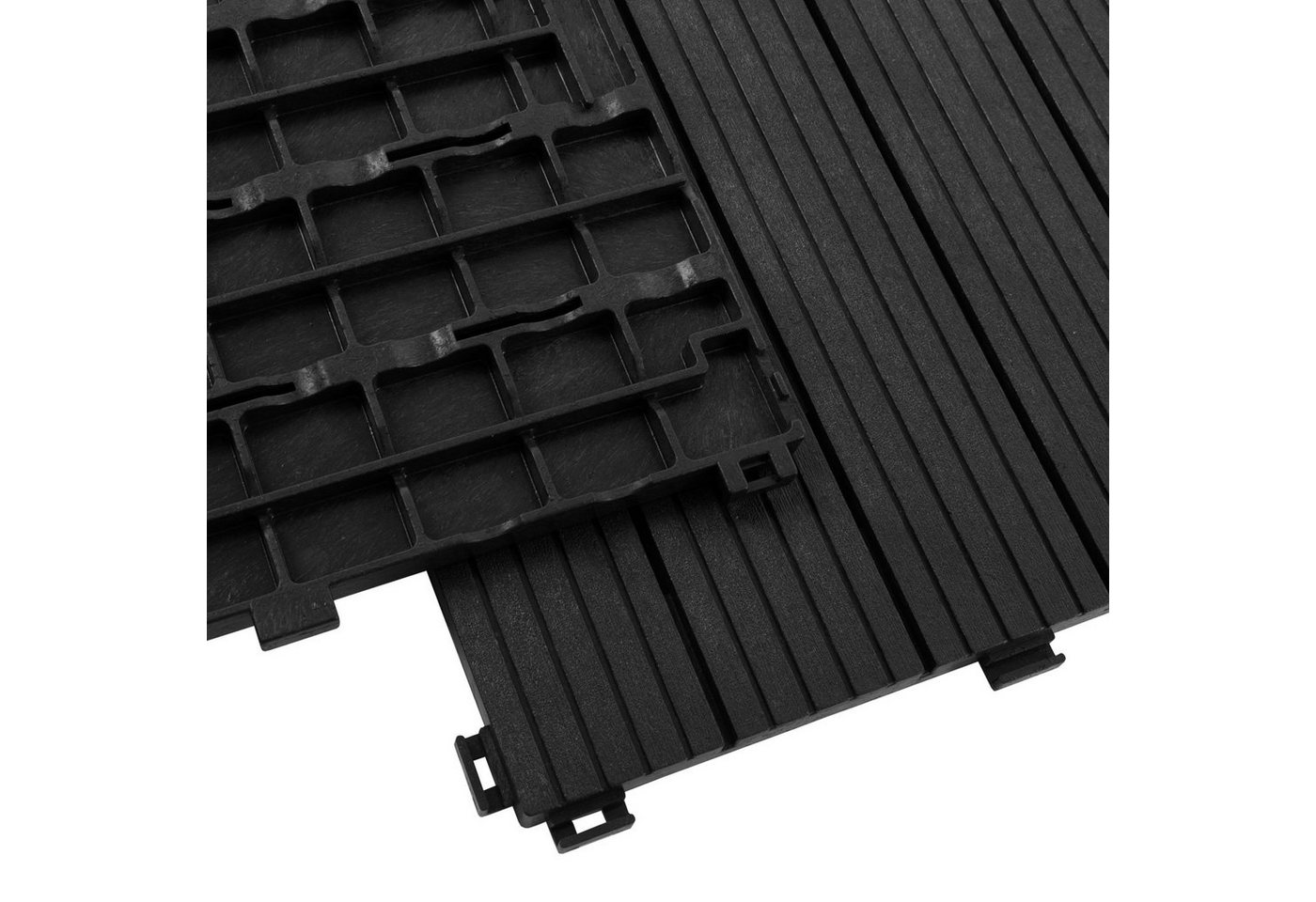Karat Terrassendielen Claire, Terrassenfliesen 30x30cm, Kunststoff wetterfest, Klickfliesen, 5 m², BxL: je 30x30 cm, (Spar-Set, 55-St), Balkonbodenbelag für Auß – Bild 3 von 5