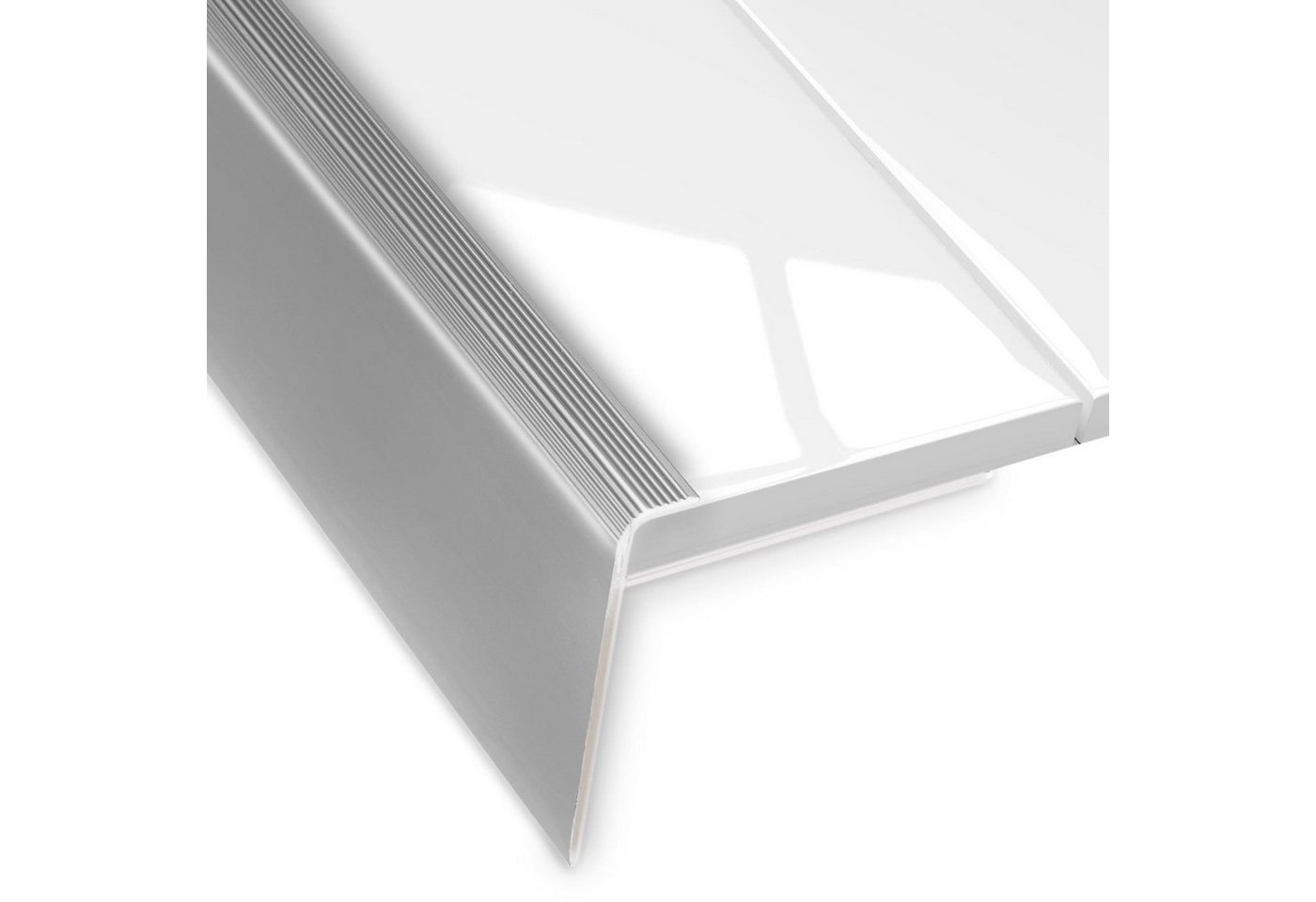 Karat Treppenkantenprofil Cosinus F, Treppenkantenschutz, verschiedene Farben & Größen, Für Bodenbeläge mit 7 – 8 mm Höhe – Bild 3 von 5