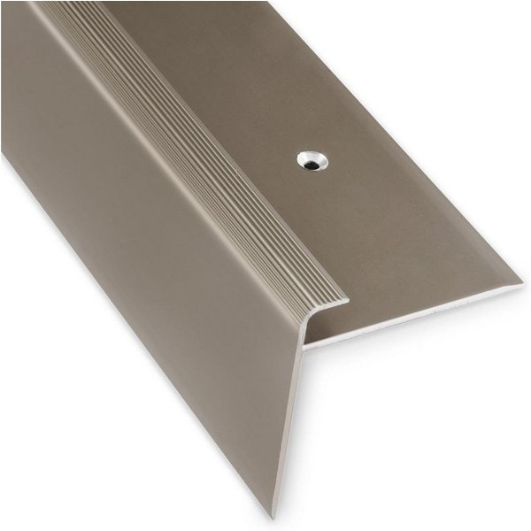 Karat Treppenkantenprofil Cosinus F, Treppenkantenschutz, verschiedene Farben & Größen, Für Bodenbeläge mit 7 – 8 mm Höhe
