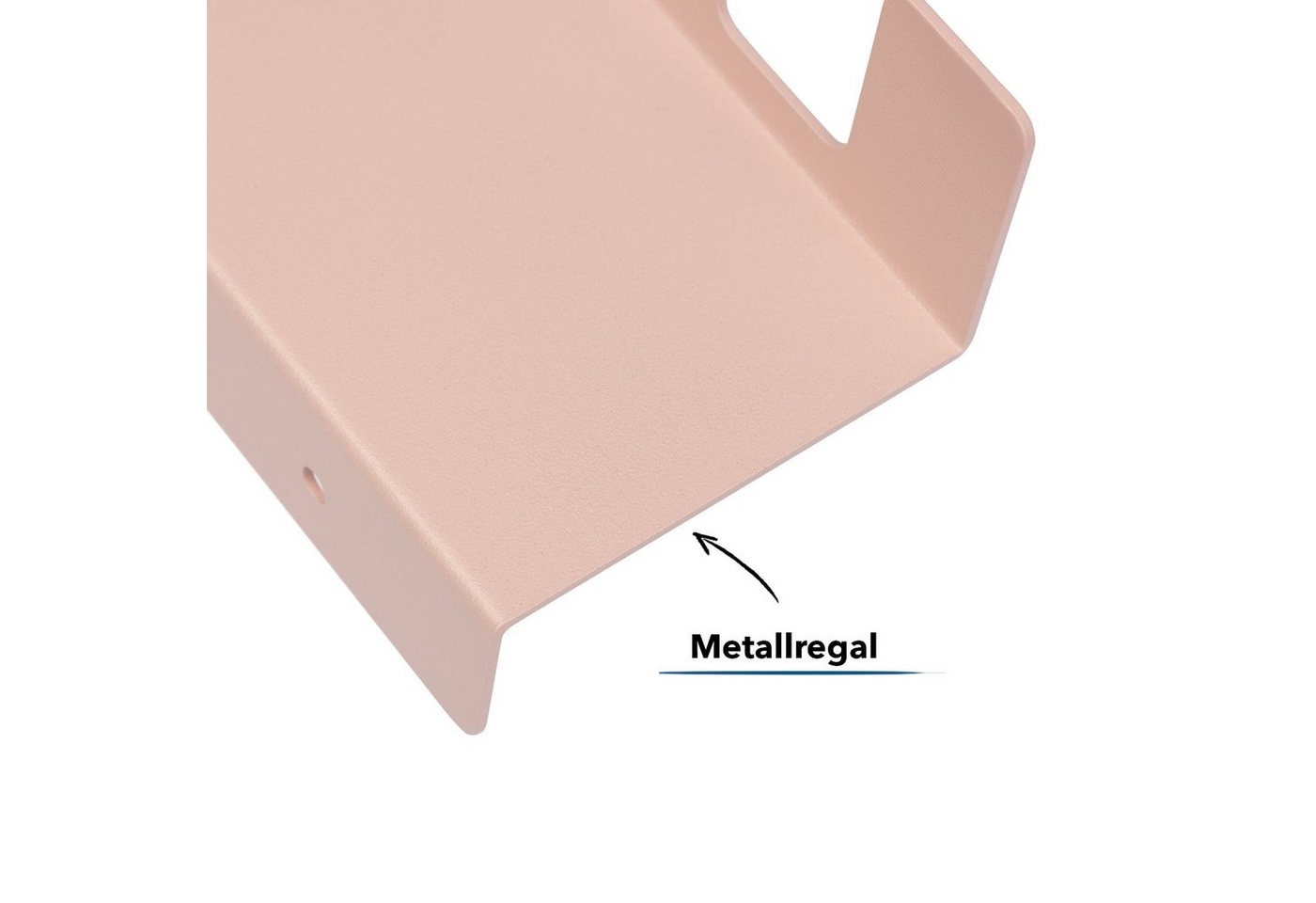 Karat Wandregal Agnes, Hängeregal, 2 Farben, 100% Metall, Dekoregal im 2er Set – Bild 3 von 5