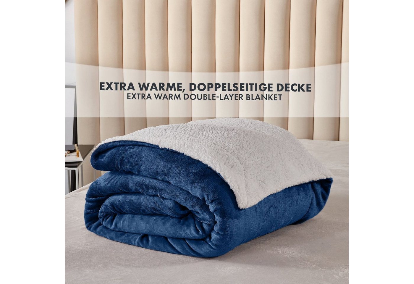 Wohndecke Glory, flauschige Wohndecke, verschiedene Größen und Farben, Karat – Bild 3 von 5