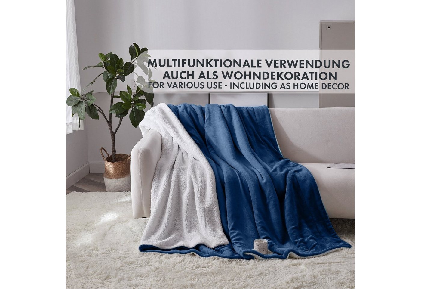 Wohndecke Glory, flauschige Wohndecke, verschiedene Größen und Farben, Karat – Bild 5 von 5
