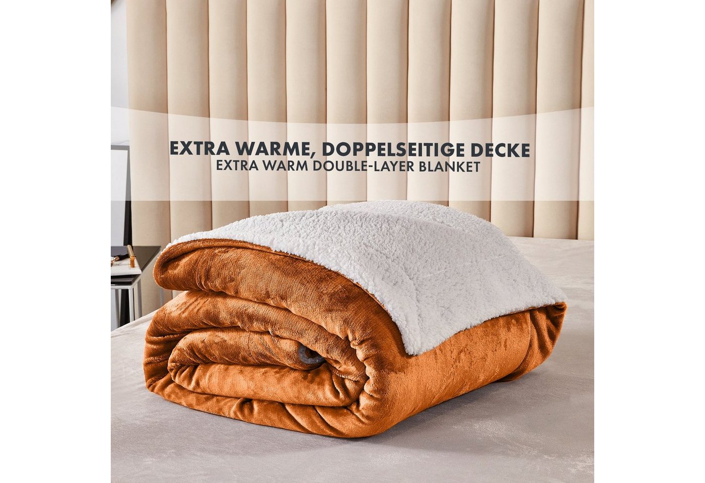 Wohndecke Glory, flauschige Wohndecke, verschiedene Größen und Farben, Karat – Bild 3 von 5