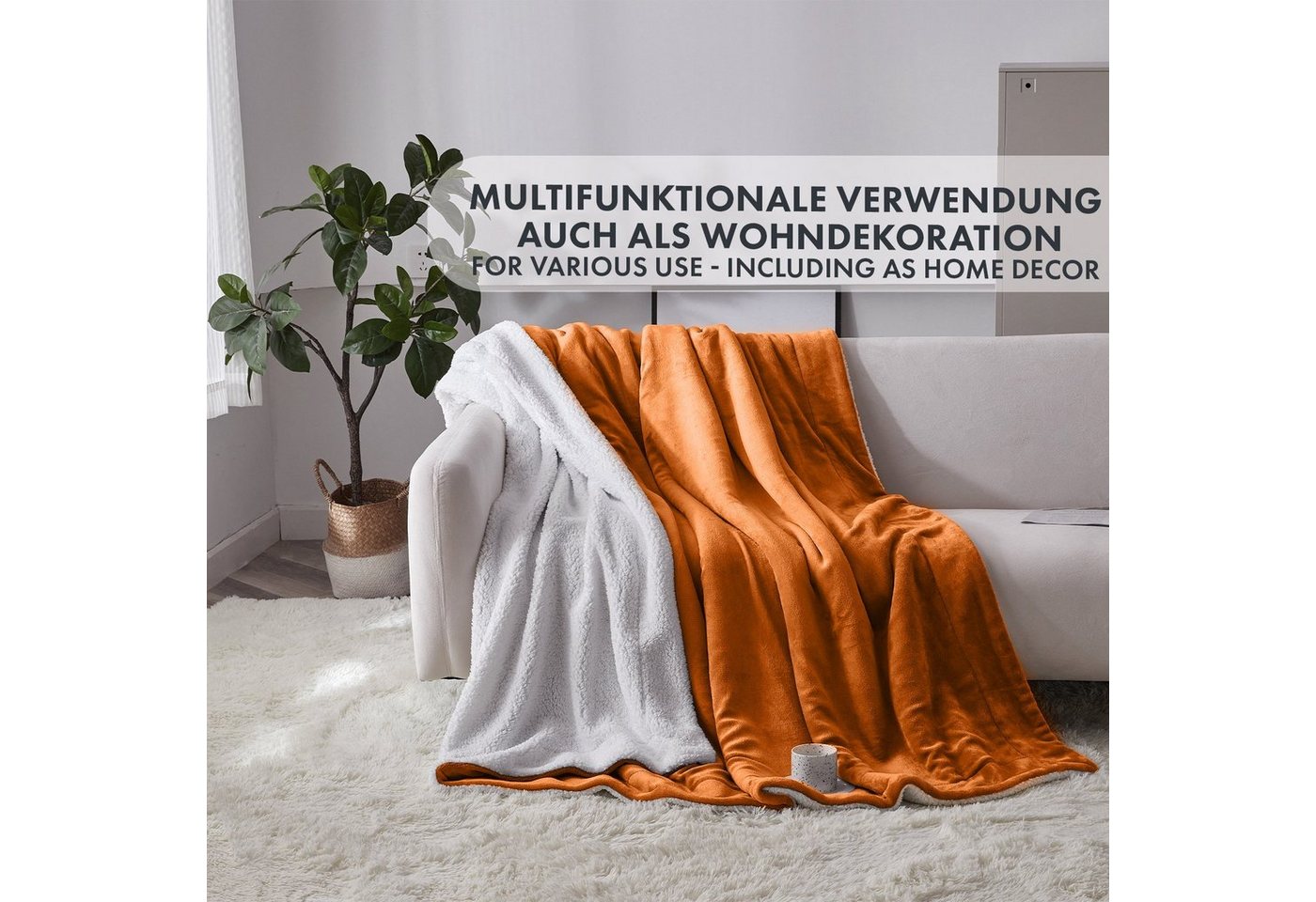 Wohndecke Glory, flauschige Wohndecke, verschiedene Größen und Farben, Karat – Bild 5 von 5