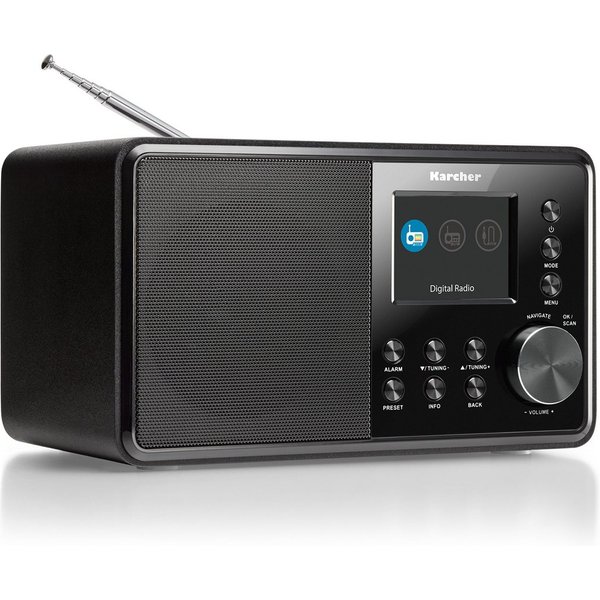 Karcher DAB 3000 Digitalradio (DAB) (DAB+, FM, 3 W, DAB+ / UKW-RDS, AUX-IN, Wecker mit Dual-Alarm)