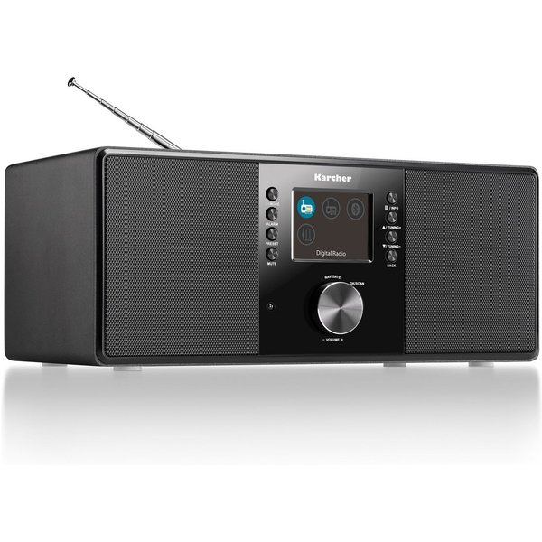 Karcher DAB 5000+ Digitalradio (DAB) (DAB+, UKW (FM), 10 W, DAB+ / UKW-RDS, AUX-IN, Bluetooth, Wecker mit Dual-Alarm)