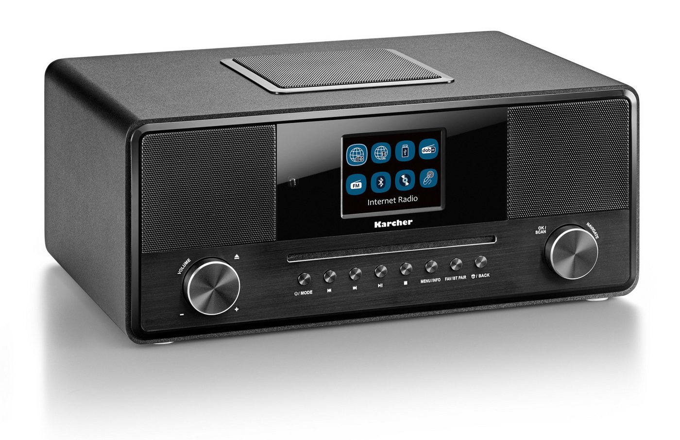 Karcher DAB 9000CDi Internet-Radio (Internetradio, DAB+, UKW (FM), 36 W, 2.1-Kanal-System) – Bild 2 von 5