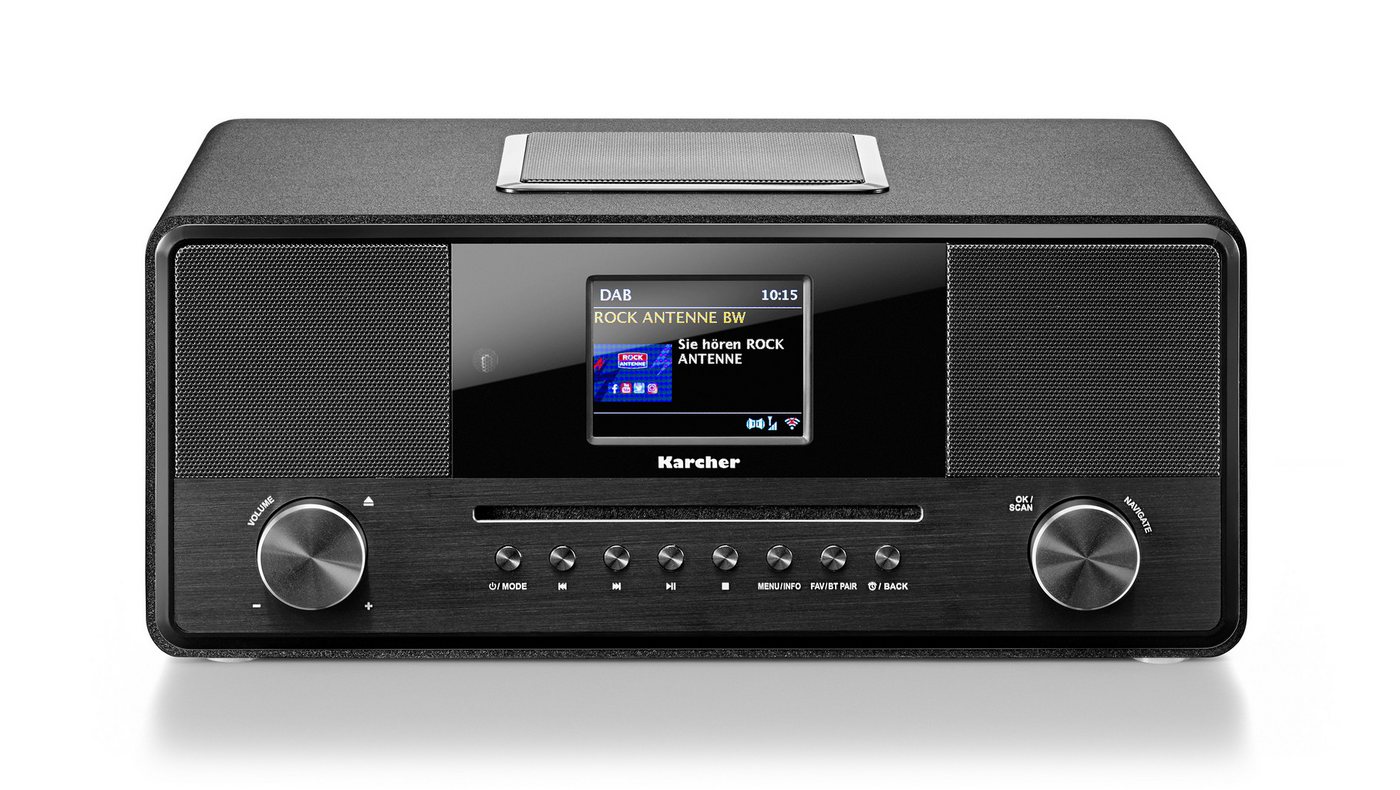 Karcher DAB 9000CDi Internet-Radio (Internetradio, DAB+, UKW (FM), 36 W, 2.1-Kanal-System) – Bild 3 von 5