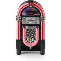 Karcher JB 6608D Retro-Radio (DAB+, UKW (FM), 40 W, Jukebox mit Plattenspieler, CD-Player, Bluetooth, UKW / DAB+ Radio)