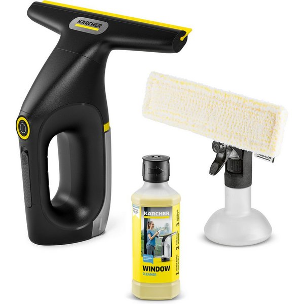 KÄRCHER Akku-Fenstersauger WV 2 Universal Extra+ Black, (Set) Allround-Einsatz im ganzen Haus