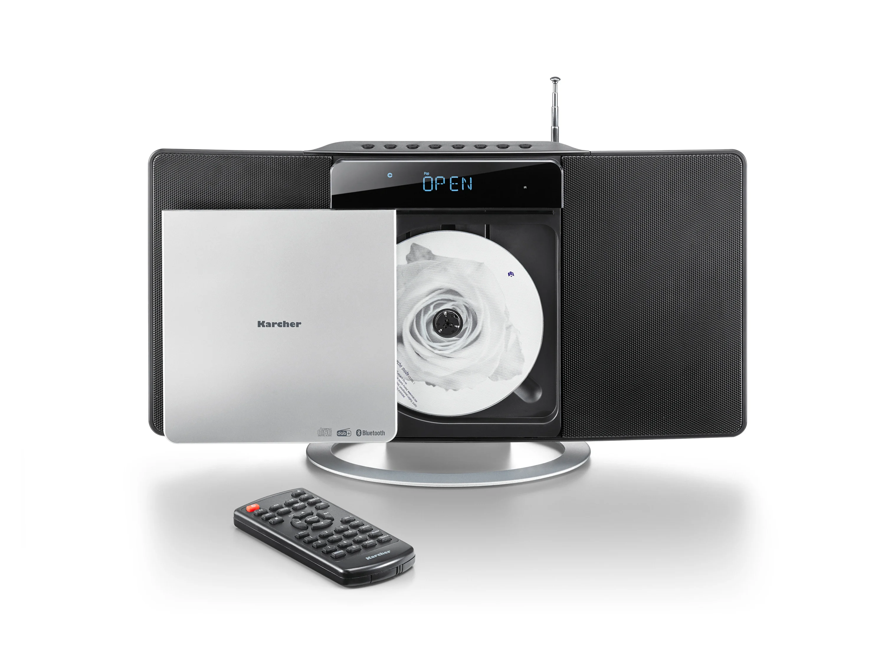 Karcher MC 6580D Stereoanlage (DAB+, UKW (FM), Vertikalanlage mit CD Player, Bluetooth, UKW / DAB+ Radio) – Bild 2 von 4
