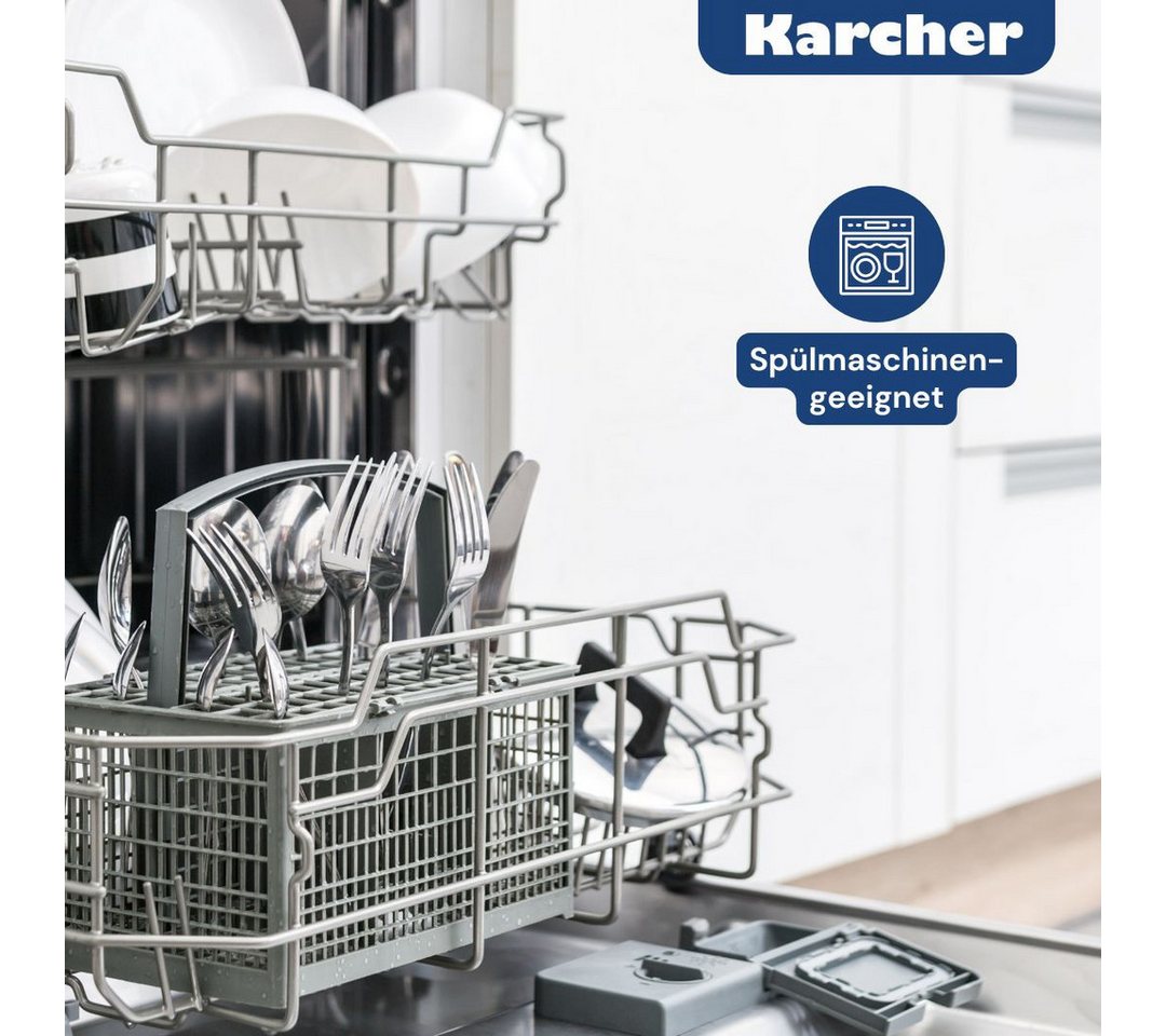 Karcher Topf-Set Kochtopfset Jasmin, Edelstahl (20-tlg), inkl. Glasdeckel und Edelstahl Schüssel Set, Induktion – Bild 5 von 5