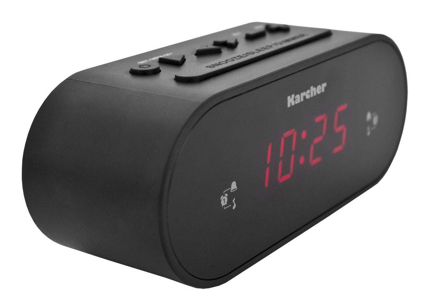 Karcher UR 1030 Uhrenradio (FM, Radiowecker (UKW-Radio, dimmbares Display, Dual-Alarm) – Bild 4 von 4
