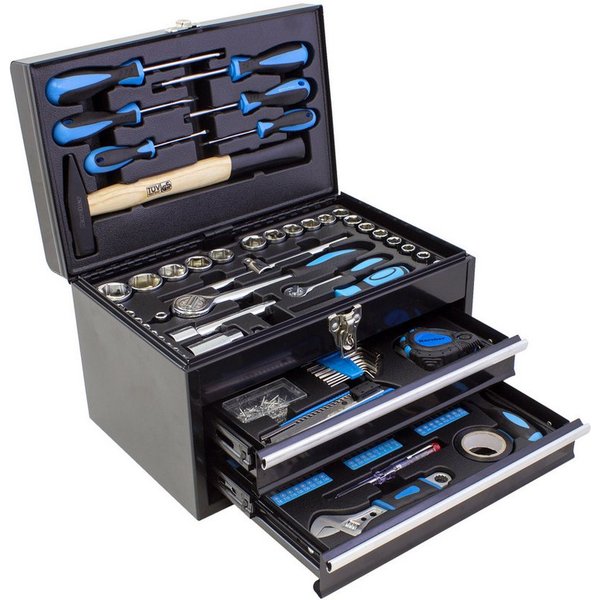 Karcher Werkzeugset 117-teilig, (117-tlg), Chrom Vanadium & Karbonstahl, in Metallbox