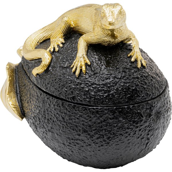 Kare Design Dose Dekodose Avocado Lizard 15cm (1 St., 1), ideal für Schmuck, Schlüssel, Kleingeld, Haargummis u.a. Kleinteile