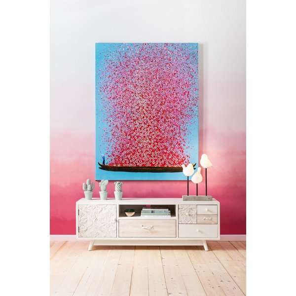 Kare Design Leinwandbild Bild Touched Flower Boat