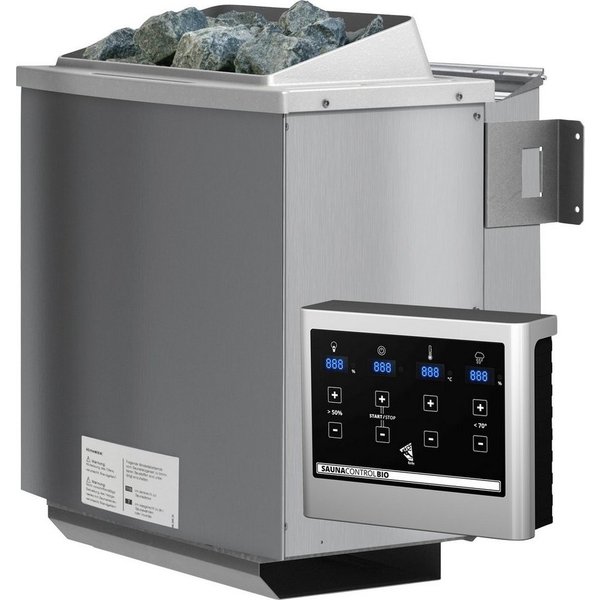 Karibu Bio-Saunaofen, 9 kW, externe Steuerung, (1-St), mit Steinen