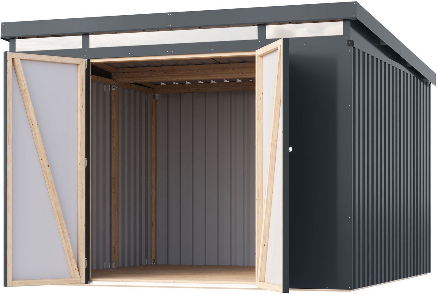 Karibu Gerätehaus Argonium 3,5, BxT: 290x292 cm, Made in Germany – Bild 2 von 5