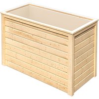 Karibu Hochbeet »Lyss«, aus Holz, mit Folie (naturbelassen, Mittel)
