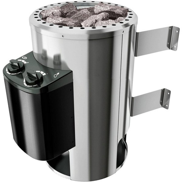 Karibu Plug & Play Saunaofen, 3,6 kW, integrierte Steuerung, mit Steinen
