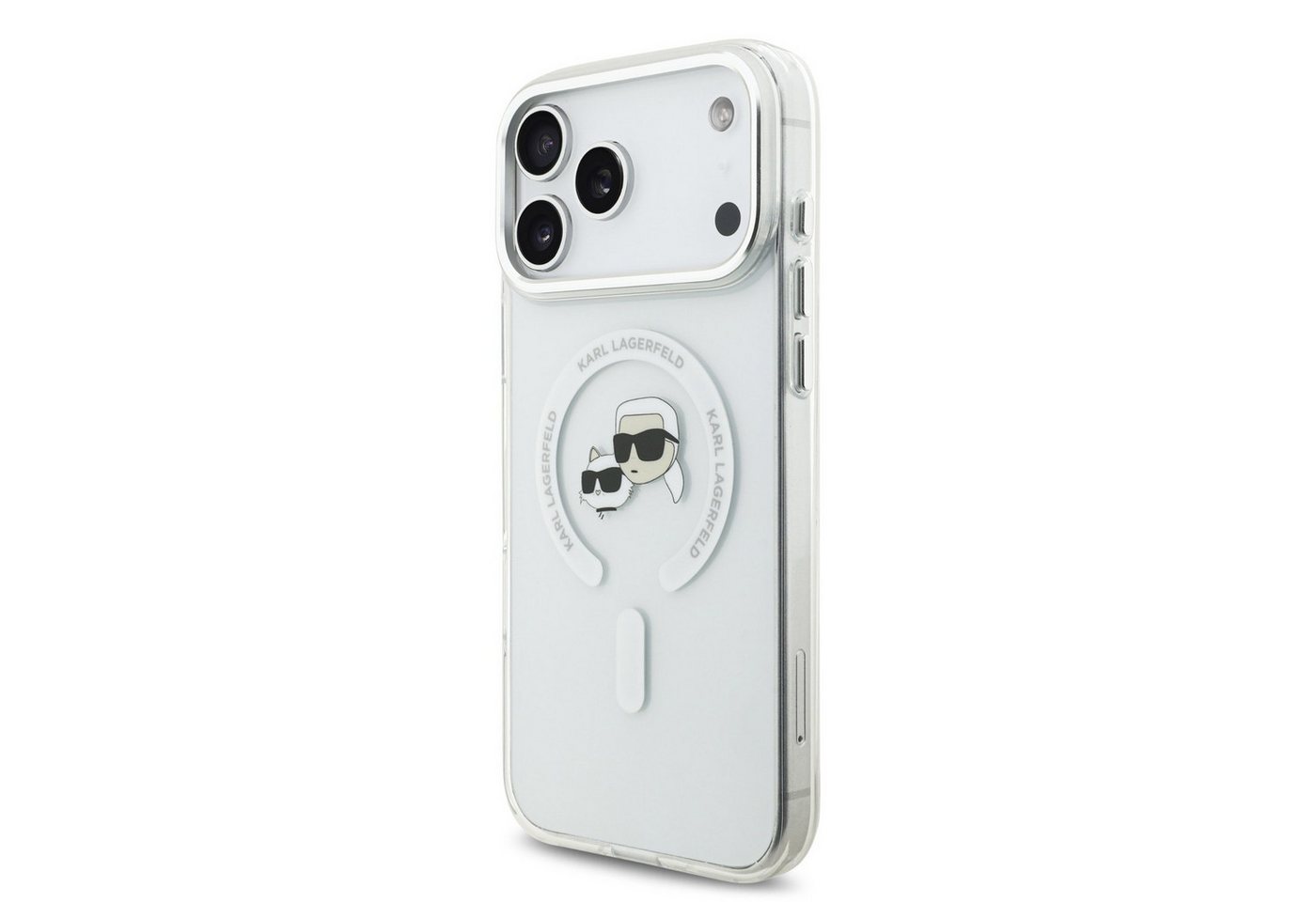 KARL LAGERFELD Handyhülle Case MagSafe iPhone 17 Pro Max Kunststoff Karl Katze transparent 6,9 Zoll, Kantenschutz – Bild 2 von 5