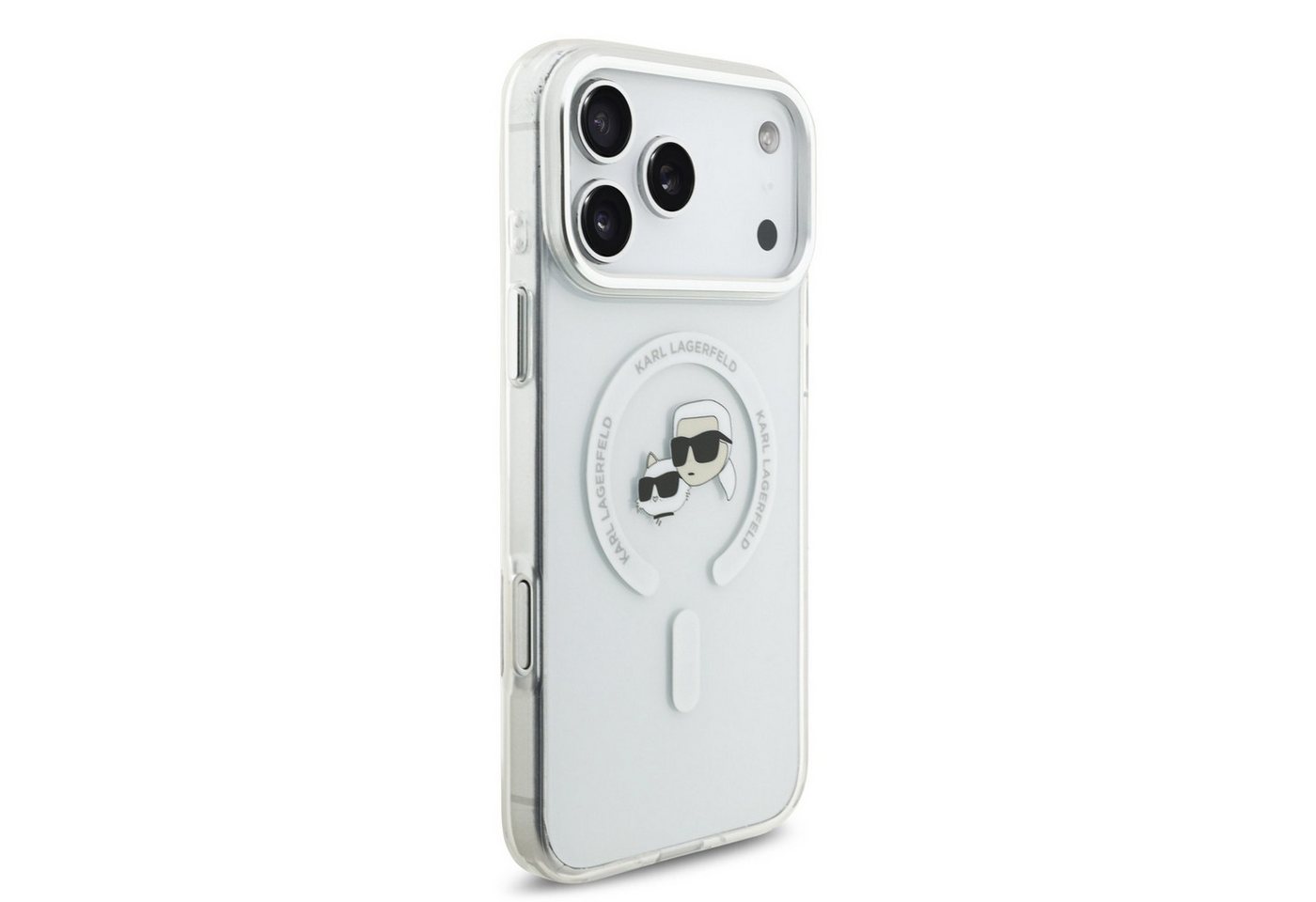 KARL LAGERFELD Handyhülle Case MagSafe iPhone 17 Pro Max Kunststoff Karl Katze transparent 6,9 Zoll, Kantenschutz – Bild 4 von 5