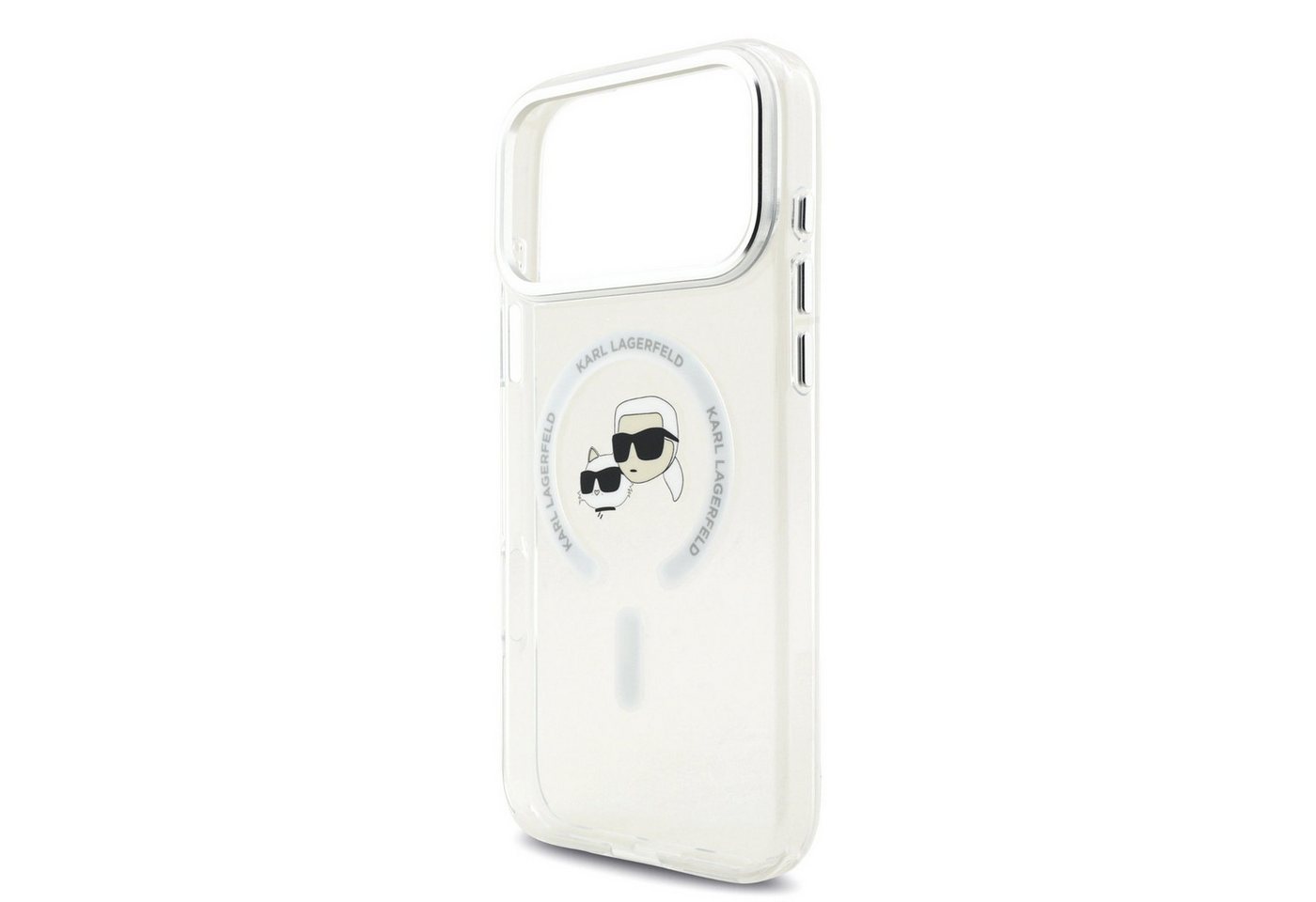 KARL LAGERFELD Handyhülle Case MagSafe iPhone 17 Pro Max Kunststoff Karl Katze transparent 6,9 Zoll, Kantenschutz – Bild 5 von 5