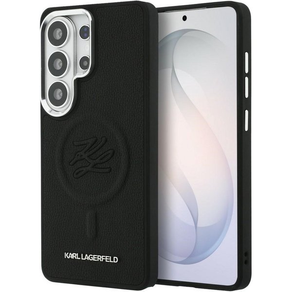 KARL LAGERFELD Handyhülle Galaxy S26 Ultra Kunstleder schwarz Initialien MagSafe Logo 6,9 Zoll, Kantenschutz