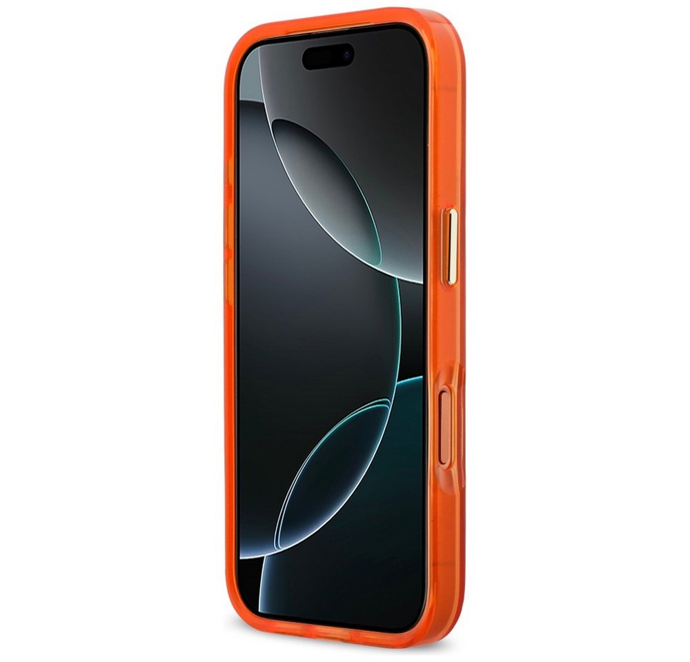 KARL LAGERFELD Handyhülle iPhone 17 Pro MagSafe Schutzhülle Case orange 6,3 Zoll, Kantenschutz – Bild 5 von 5