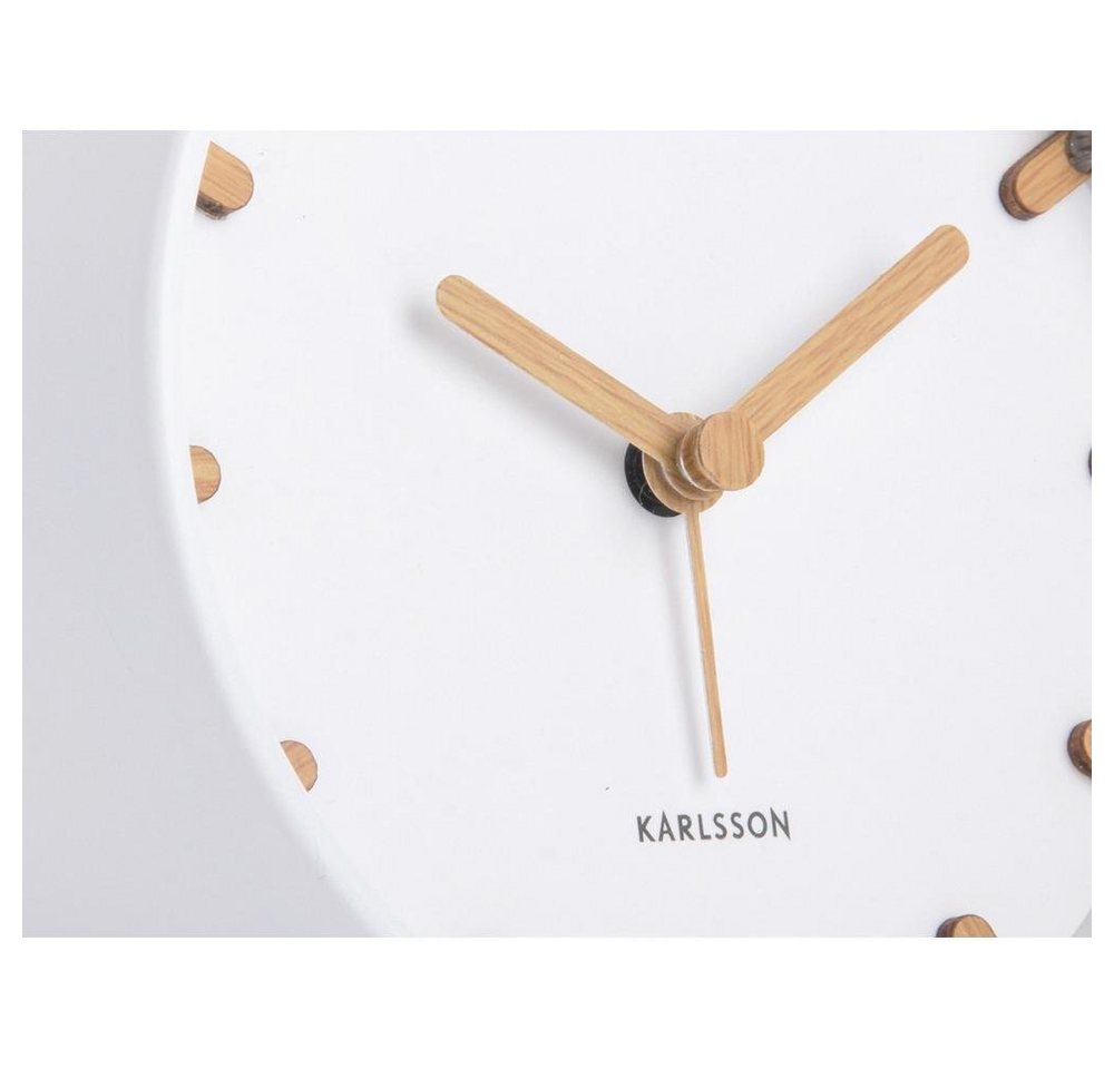 Karlsson Uhr Wecker Grace Metal White – Bild 4 von 5