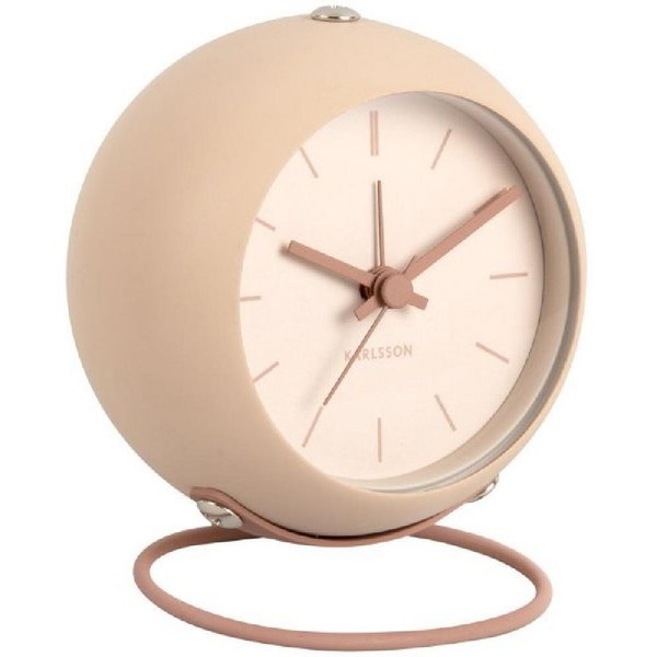 Karlsson Uhr Wecker Nirvana Globe Sand Brown