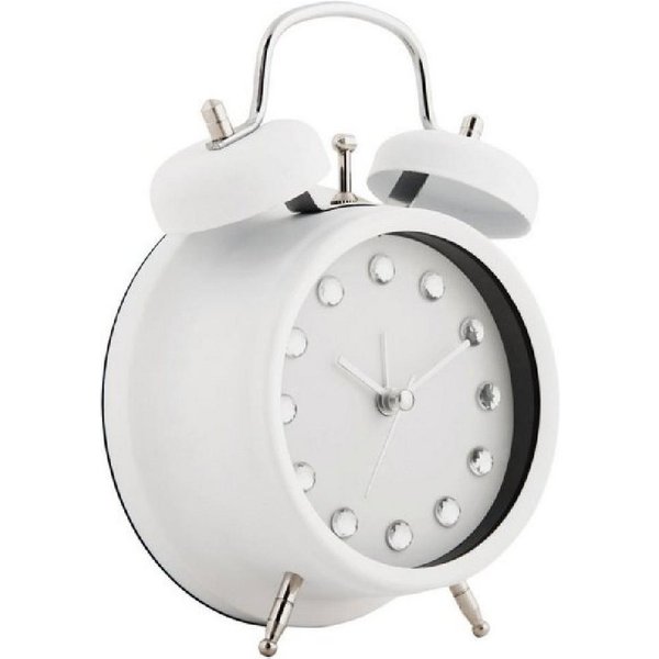 Karlsson Wecker Wecker Glam Diamonds Alarm Clock Weiß