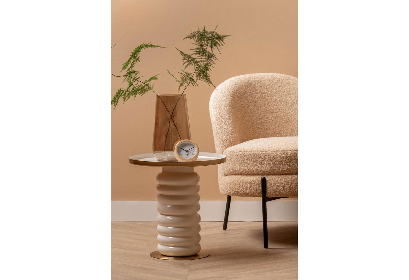 Karlsson Wecker Wecker Neat Bamboo Weiß – Bild 5 von 5