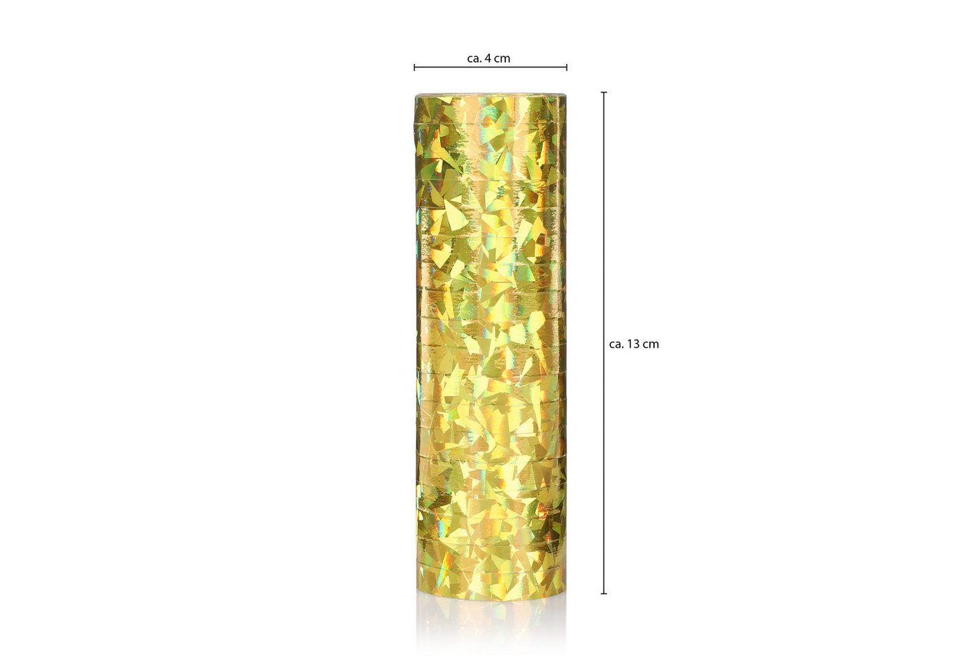 KarneLux Luftschlange Deko Luftschlangen, Glitzer Metallic 6er Pack – Bild 3 von 4