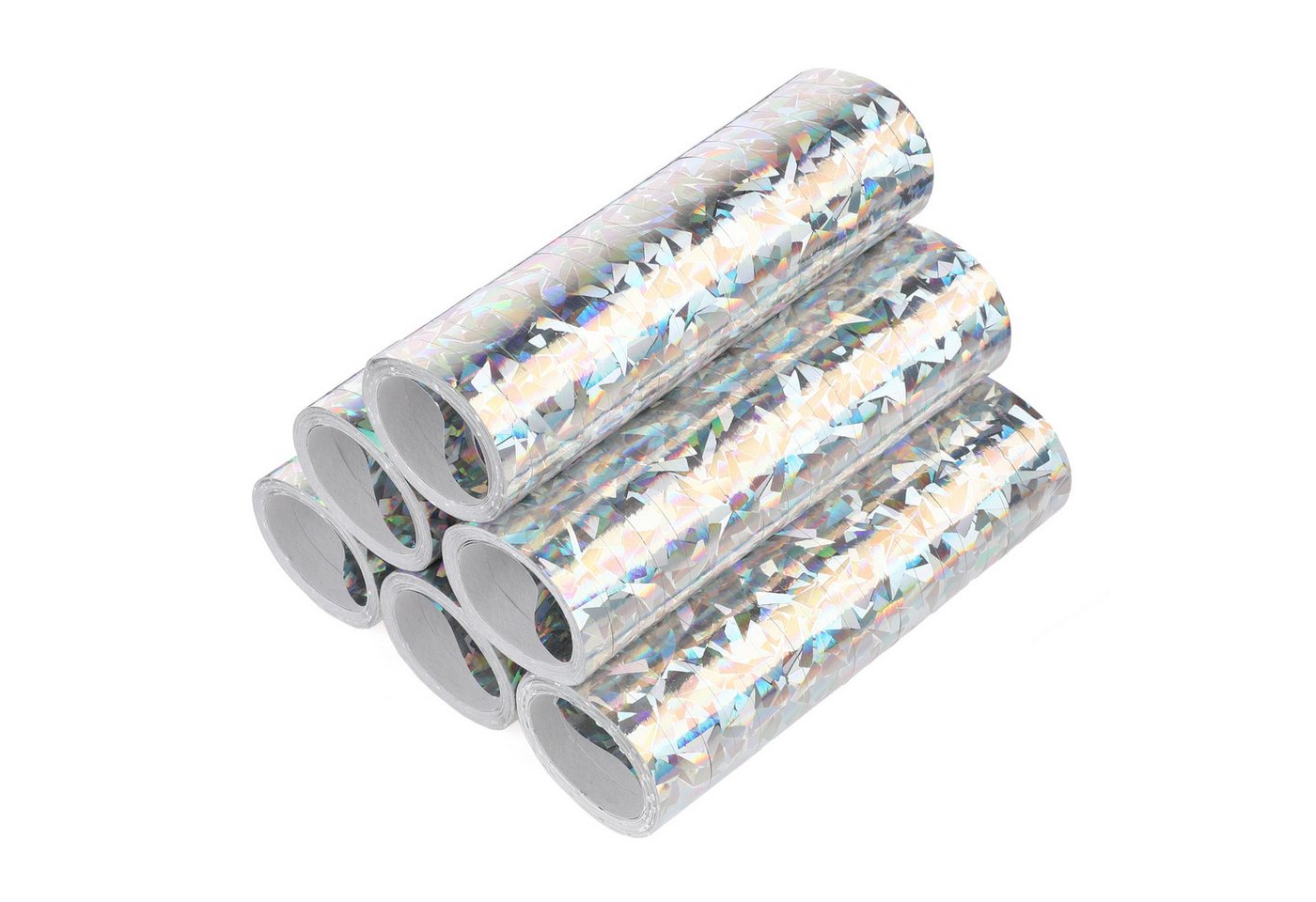 KarneLux Luftschlange Deko Luftschlangen, Glitzer Metallic 6er Pack – Bild 2 von 4
