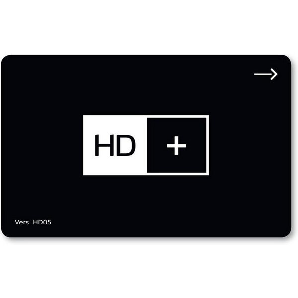 HD+ Karte für HD+ Receiver oder CI+-Modul, 12 Monate HD+ Sender-Paket, 25 HD- und 3 UHD-Sender