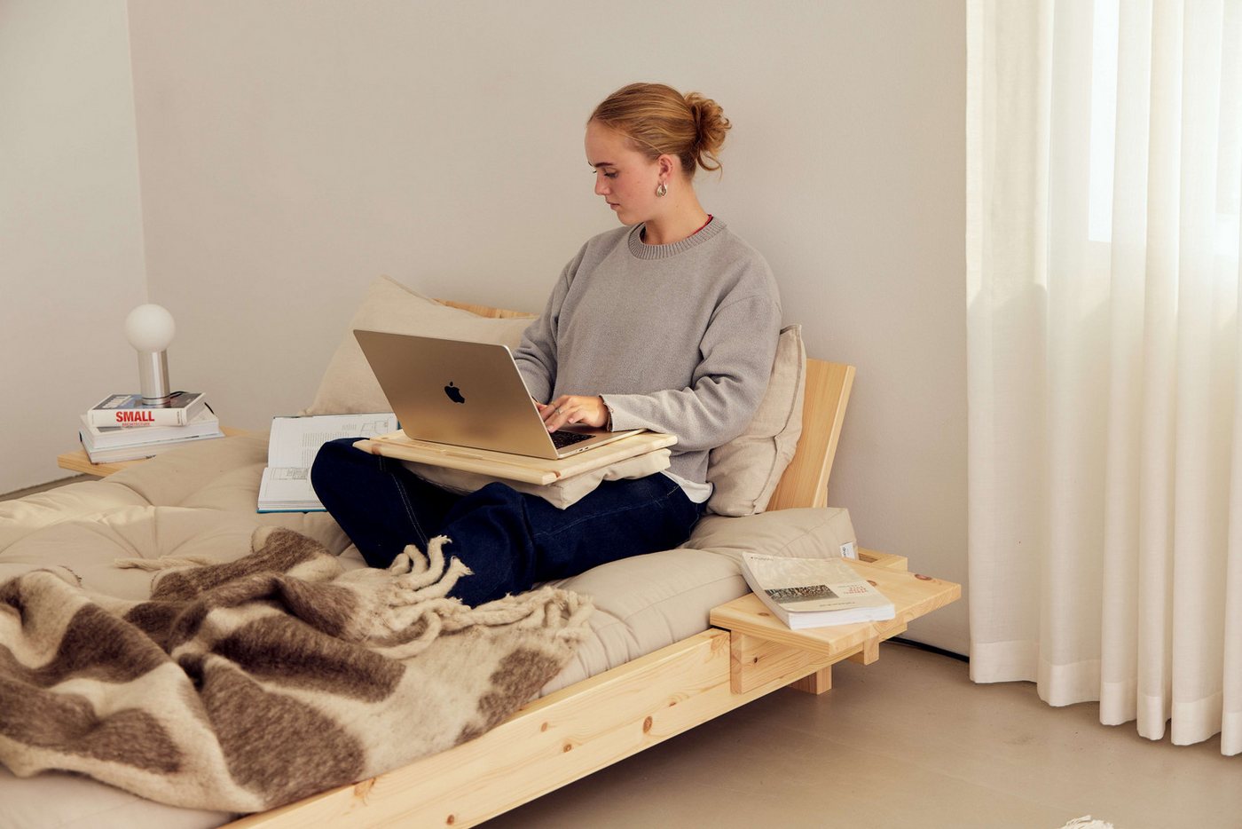 Karup Design Bettgestell Social Bed, ohne Matratze, FSC®-zertifiziertes Massivholz, wahlweise mit oder ohne verstellbares Zubehör, Bett in mehreren Größen – Bild 5 von 5