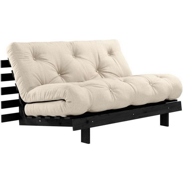 Karup Design Daybett Roots Sofa Bed, Schlafsofa, Bettfunktion, FSC®-Massivholz, Inkl. Futonmatratze, Made in Europe, langlebig, B: 140 oder 160 cm