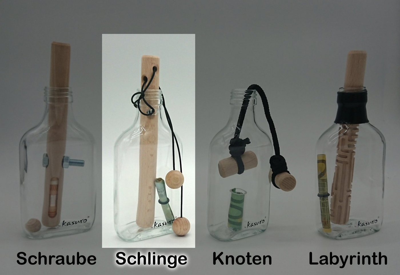kasuro Geschenkbox Flaschensafe Schlinge Geldgeschenk » Hochzeit Geburtstag Weihnachten – Bild 4 von 4