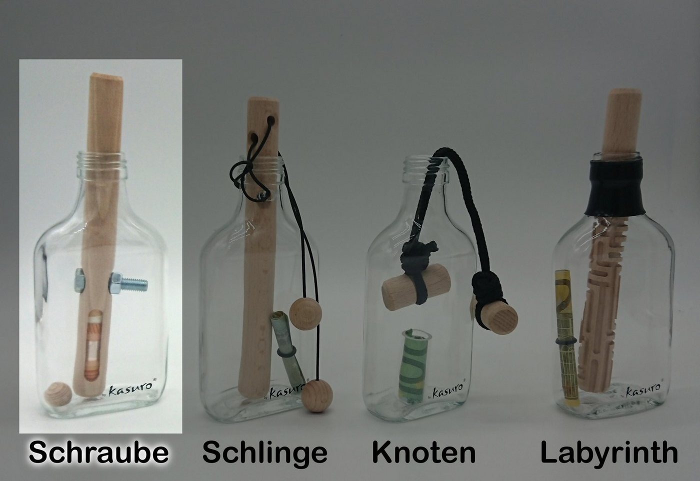 kasuro Geschenkbox Flaschensafe Schraube Geldgeschenk » Hochzeit Geburtstag Weihnachten – Bild 4 von 4