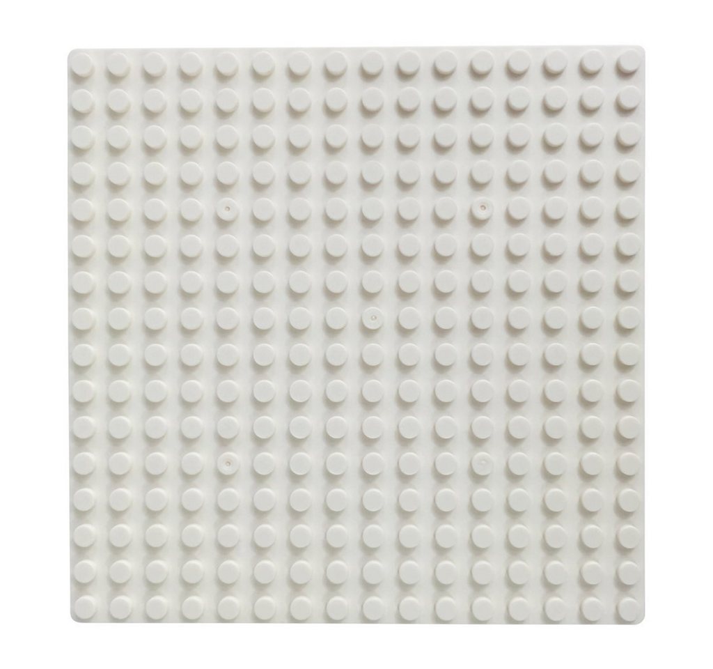 Katara 8er Grundbauplatten, 16x16 Noppen, 13 cm x 13 cm Konstruktionsspielsteine, (8er Set), weiß, 100% Kompatibel Sluban, Papimax, Q-Bricks, LEGO® – Bild 2 von 5