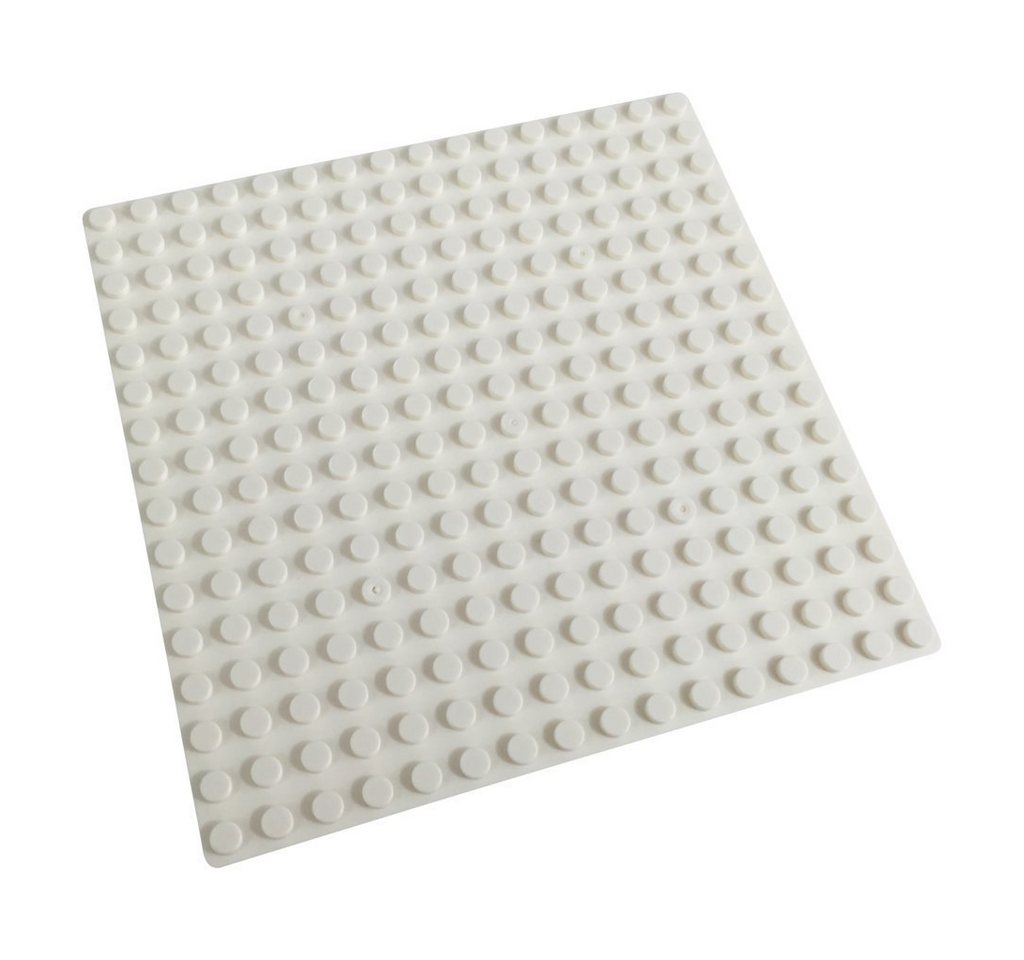 Katara 8er Grundbauplatten, 16x16 Noppen, 13 cm x 13 cm Konstruktionsspielsteine, (8er Set), weiß, 100% Kompatibel Sluban, Papimax, Q-Bricks, LEGO® – Bild 3 von 5