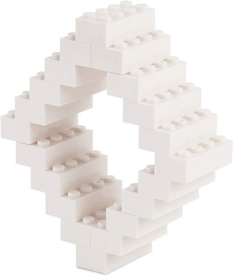 Katara Bausteine Box-Set mit 520 Steinen + Platte + Box Konstruktionsspielsteine, (3er Set), Weiß, 100% Kompatibel Sluban, Papimax, Q-Bricks, LEGO® – Bild 4 von 5