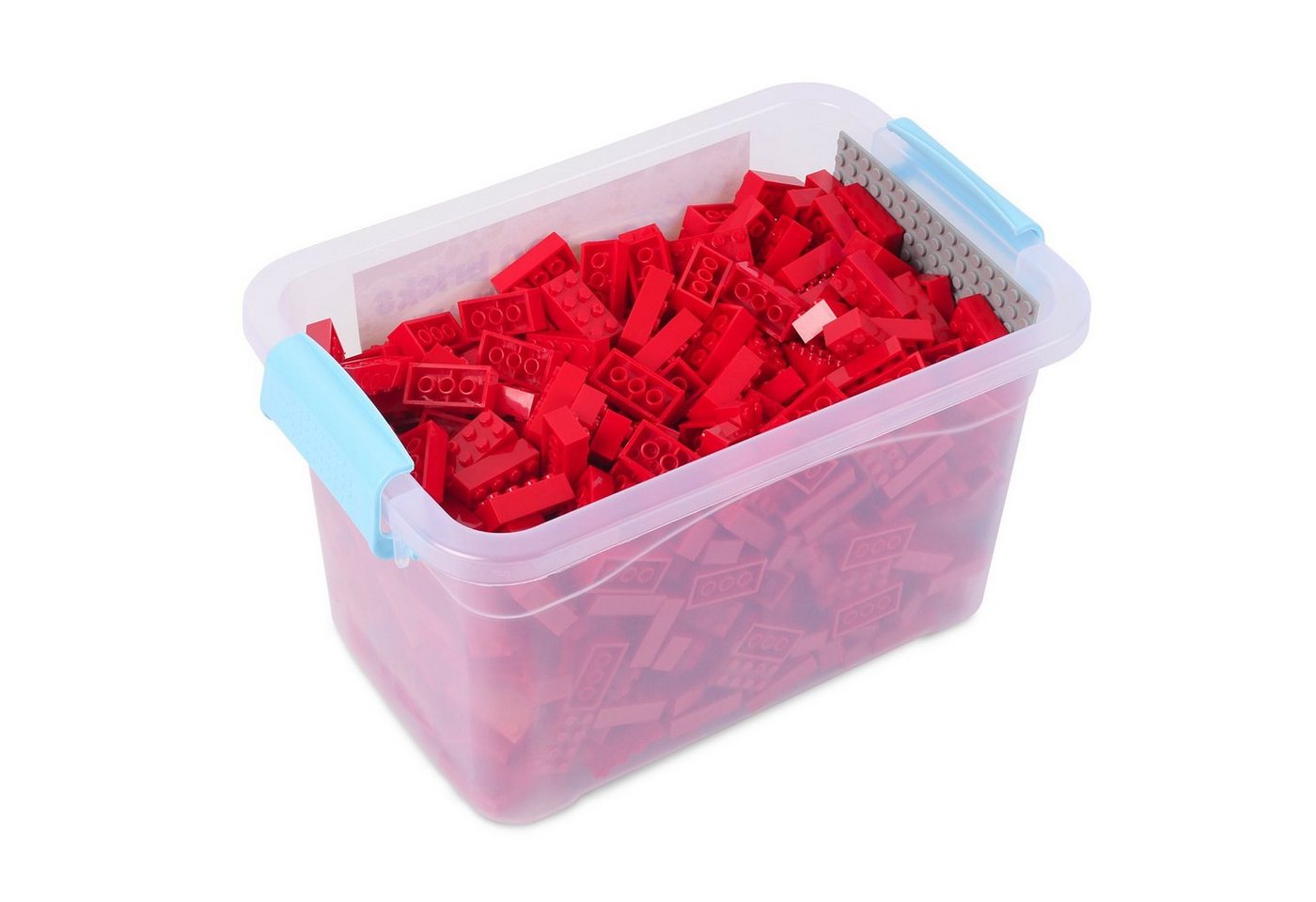 Katara Bausteine Box-Set mit 520 Steinen + Platte + Box Konstruktionsspielsteine, (3er Set), Rot, 100% Kompatibel Sluban, Papimax, Q-Bricks, LEGO® – Bild 3 von 5
