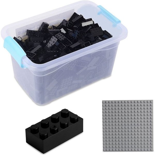 Katara Bausteine Box-Set mit 520 Steinen + Platte + Box Konstruktionsspielsteine, (3er Set), 100% Kompatibel Sluban, Papimax, Q-Bricks, LEGO®