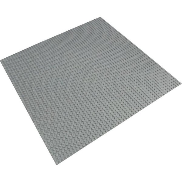 Katara Grundbauplatte 50x50 Noppen, verschiedene Farben Konstruktionsspielsteine, (1er Set), Hell Grau, 100% Kompatibel Sluban, Papimax, Q-Bricks, LEGO®