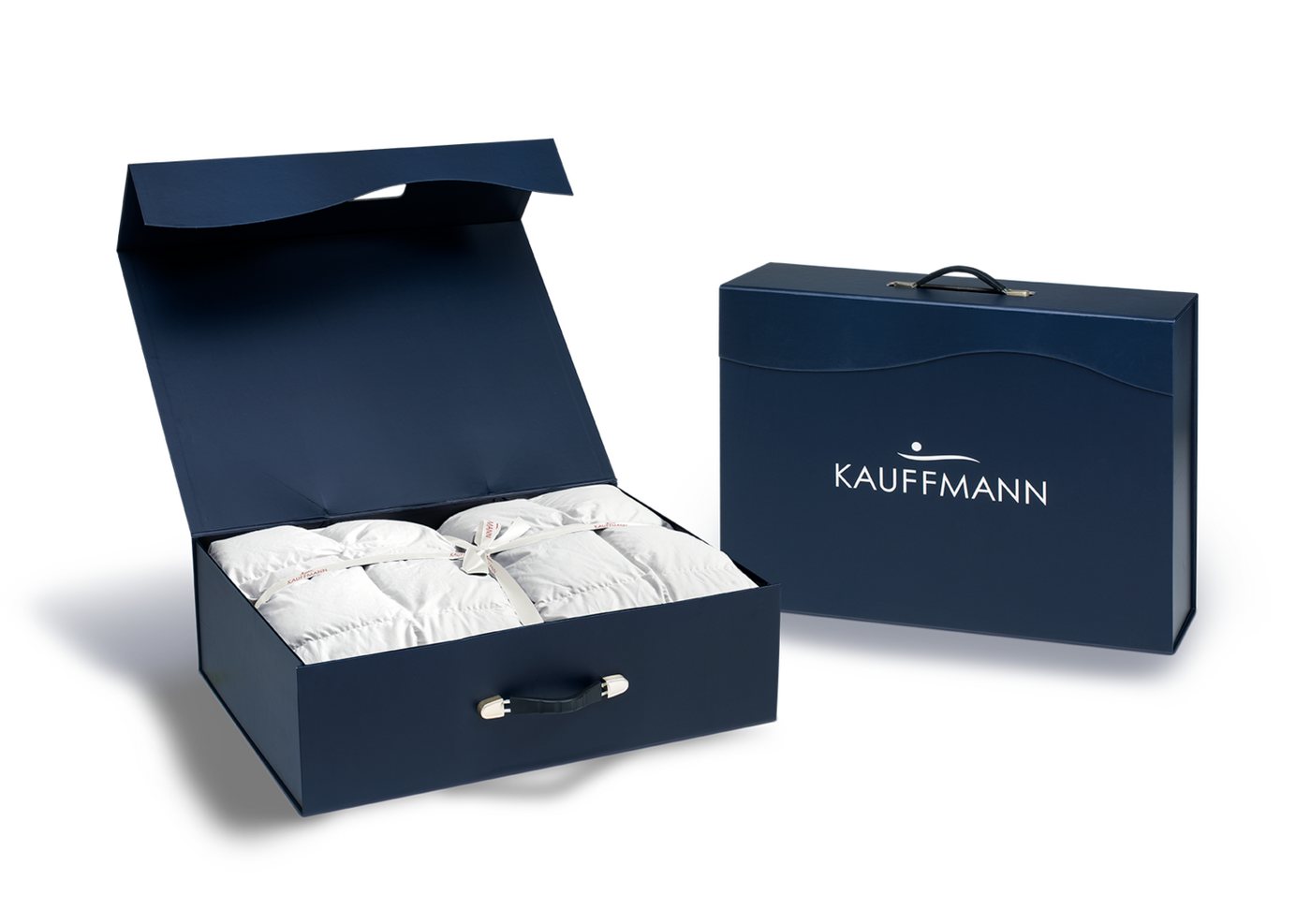 Kauffmann Daunenbettdecke Eiderdaune Exclusive - Medium, Füllung: 100 % Eiderdaunen, Bezug: 100% Baumwolle, Hochwertige Handarbeit – Luxus, den man jede Nacht s – Bild 3 von 3