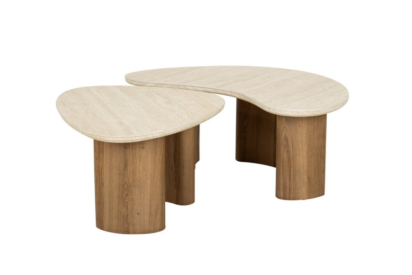 KAWOLA Couchtisch PRETO (Set, 2-St), Keramik weiß – Bild 4 von 5